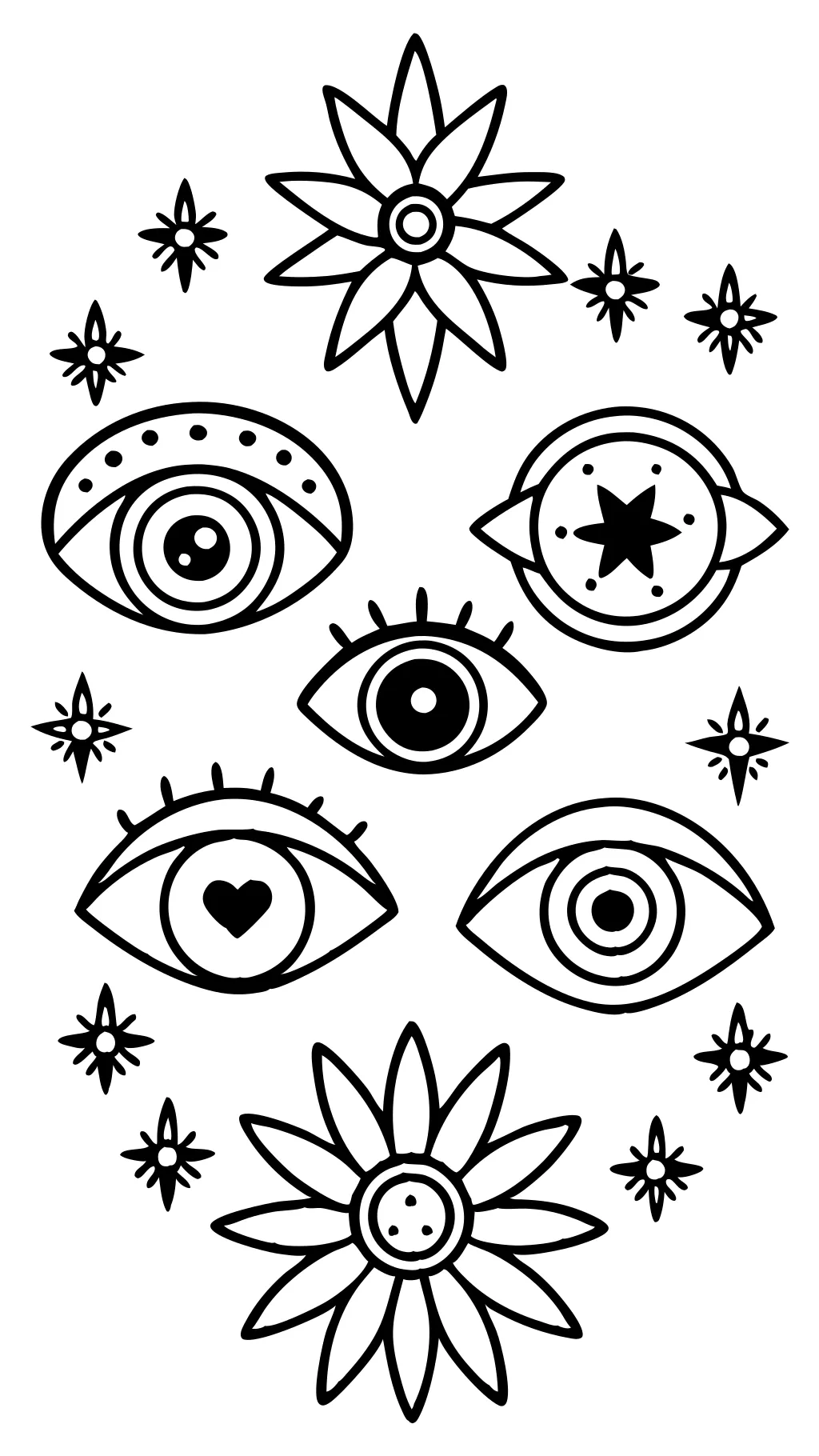 eye coloring page